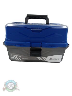 Ящик рыболовный Tackle Box трёхполочный, синий